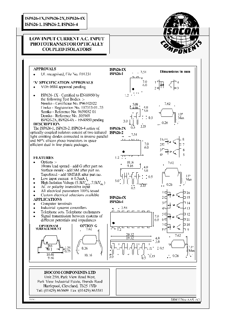 ISP626-1_707909.PDF Datasheet
