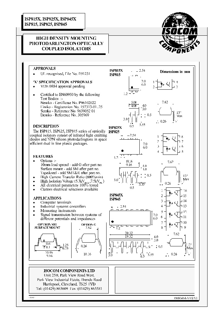ISP815_707920.PDF Datasheet