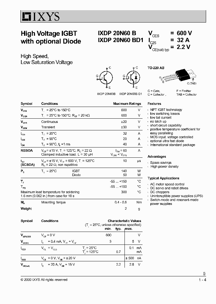 IXDP20N60BD1_659546.PDF Datasheet