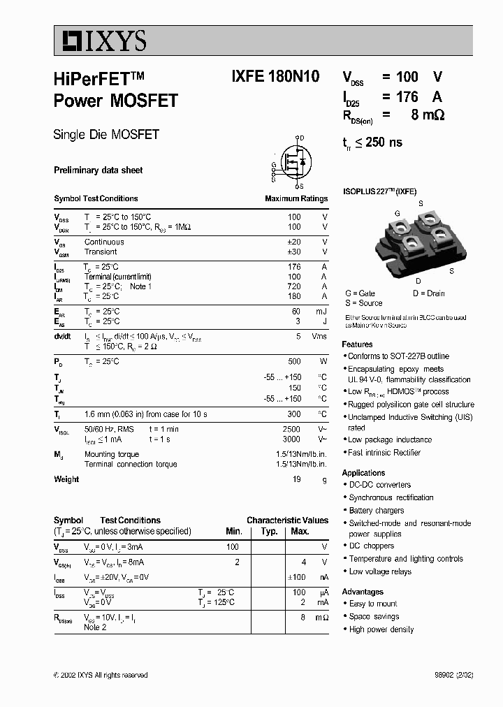 IXFE180N10_1019104.PDF Datasheet