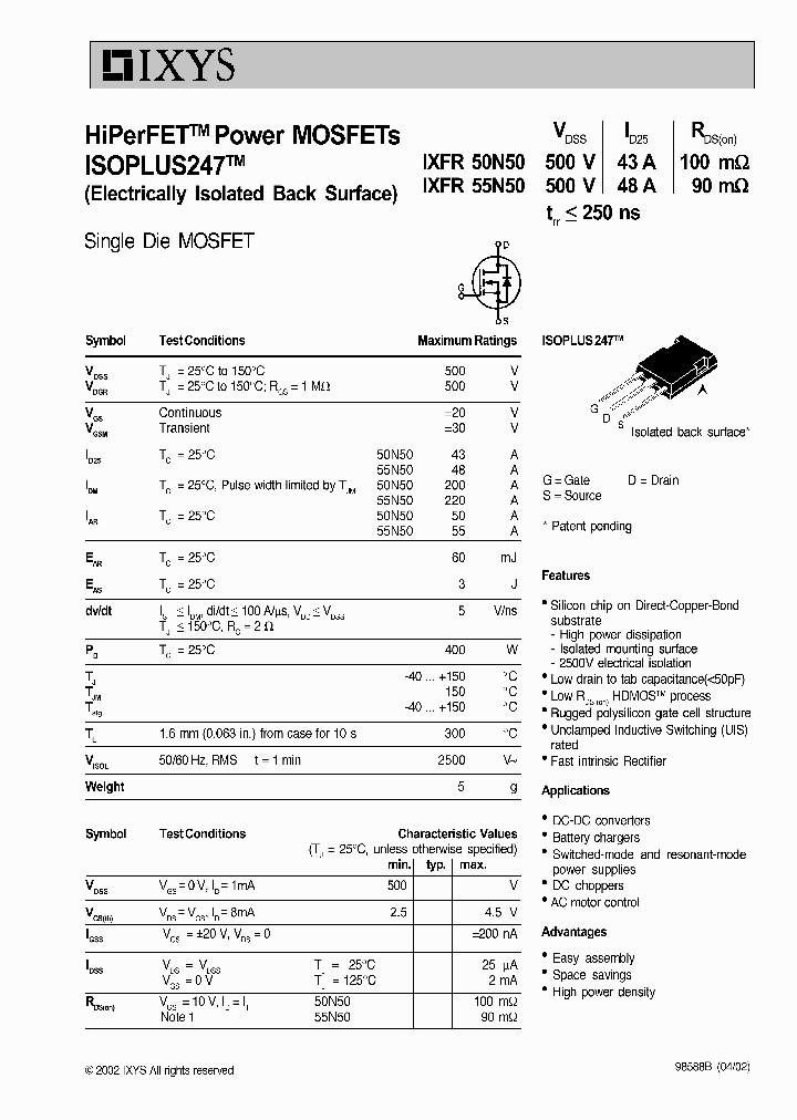 IXFR50N50_956139.PDF Datasheet