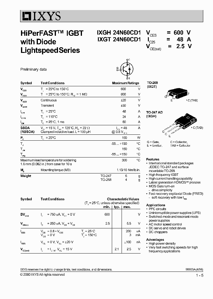 IXGH24N60CD1_663833.PDF Datasheet