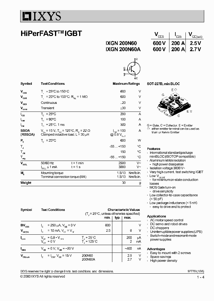 IXGN200N60_888814.PDF Datasheet