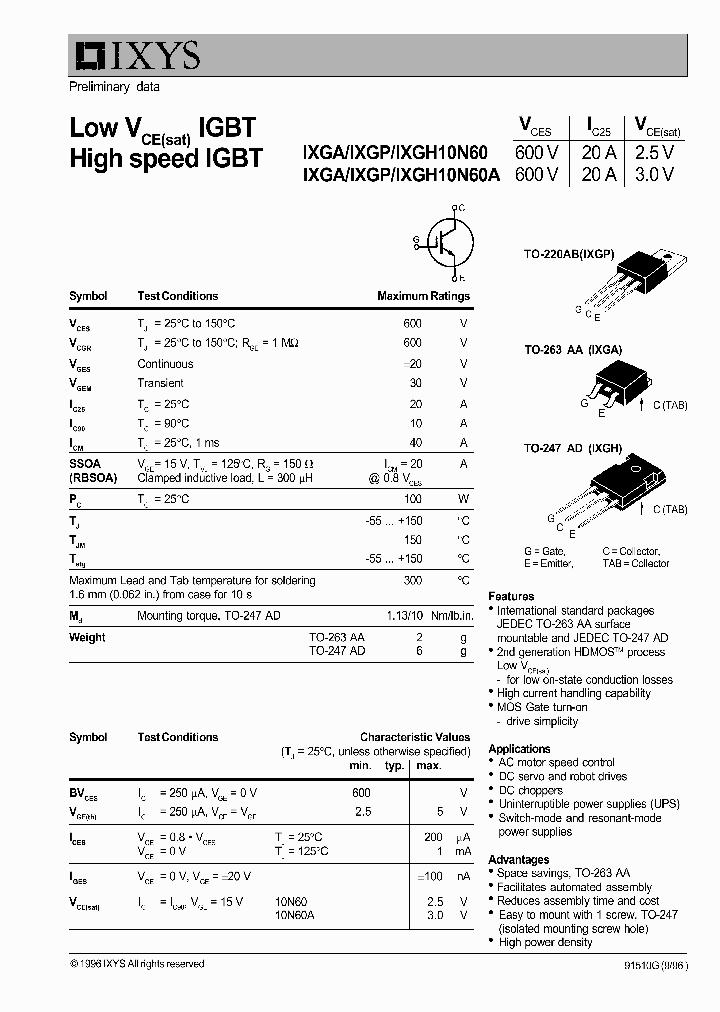 IXGH10N60_952254.PDF Datasheet