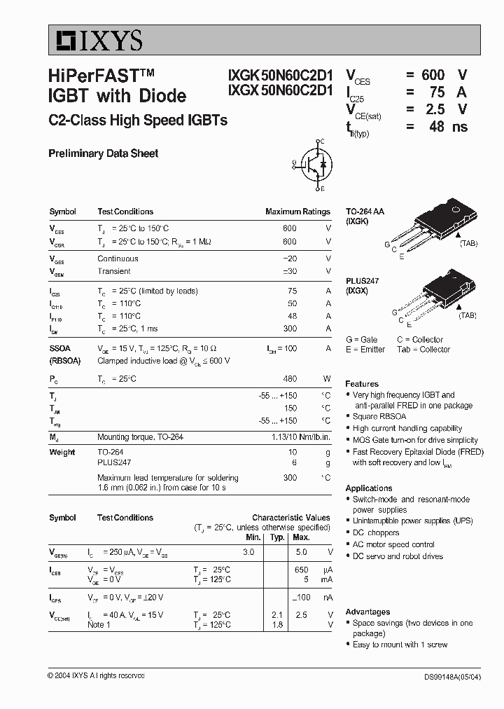 IXGX50N60C2D1_646571.PDF Datasheet