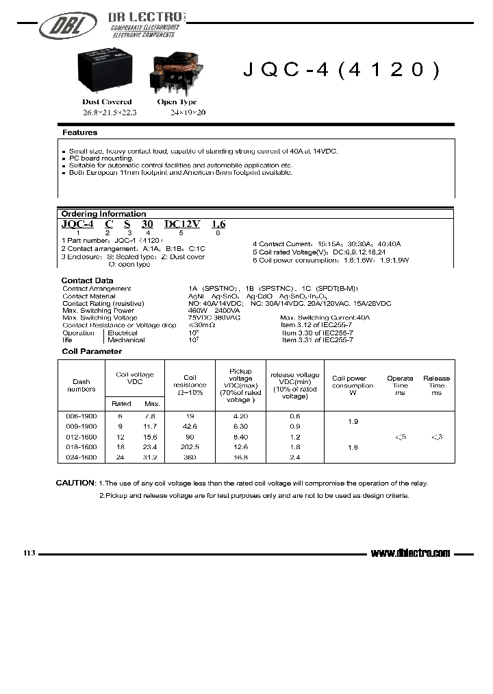 JQC-4BS15DC6V16_653067.PDF Datasheet