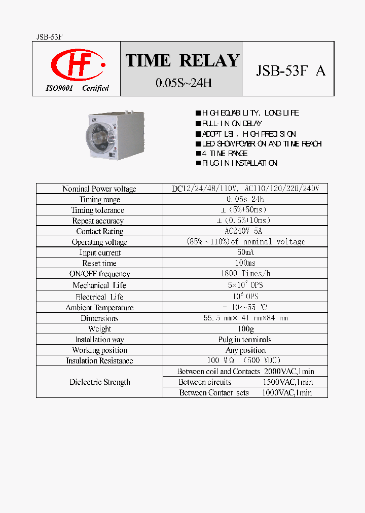 JSB-53FA_611527.PDF Datasheet