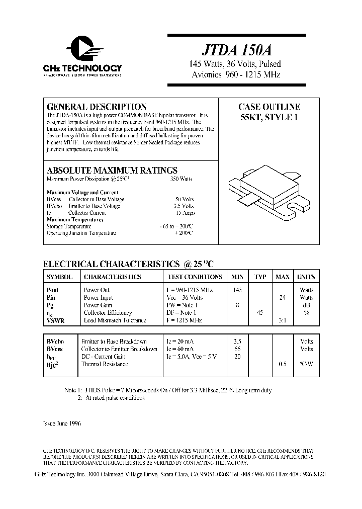 JTDA150A_649403.PDF Datasheet