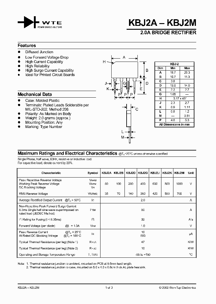 KBJ2A_954054.PDF Datasheet