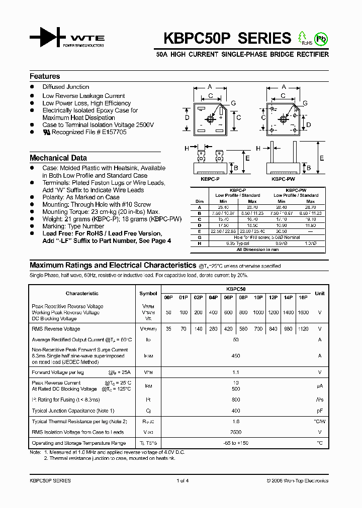 KBPC5012P_1008684.PDF Datasheet