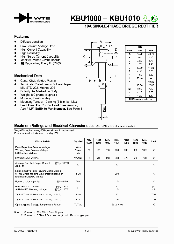 KBU100006_961216.PDF Datasheet