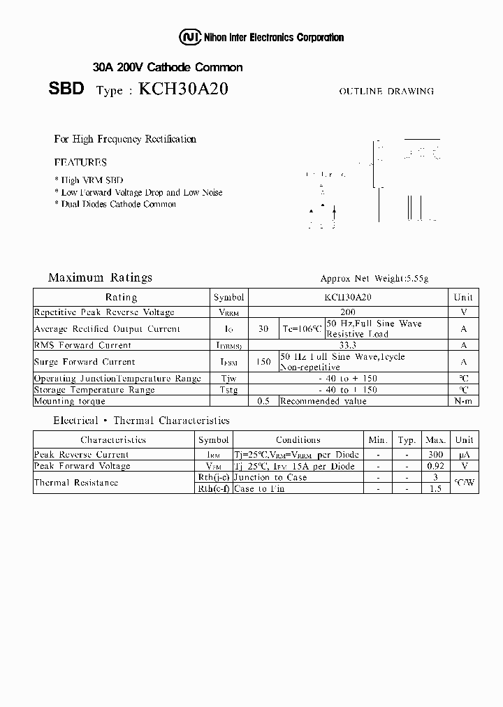 KCH30A20_930998.PDF Datasheet