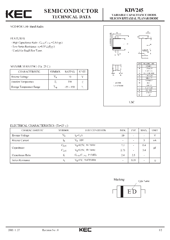 KDV245_875196.PDF Datasheet