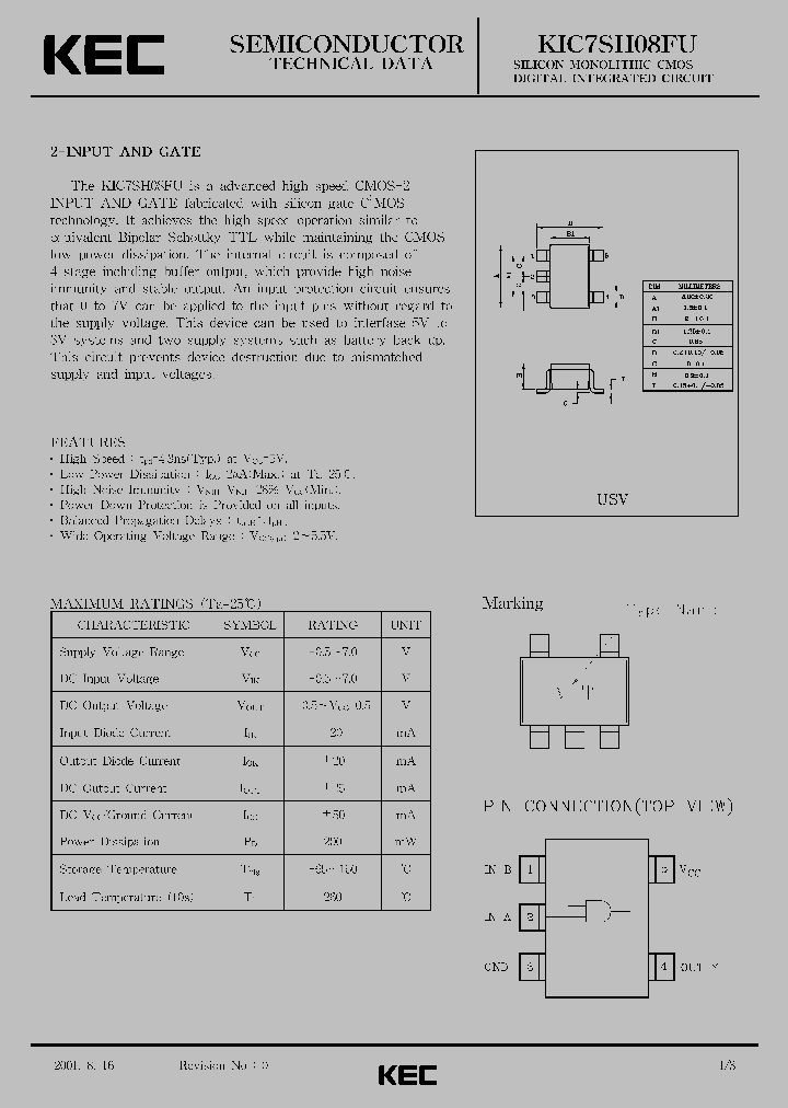 KIC7SH08FU_952908.PDF Datasheet