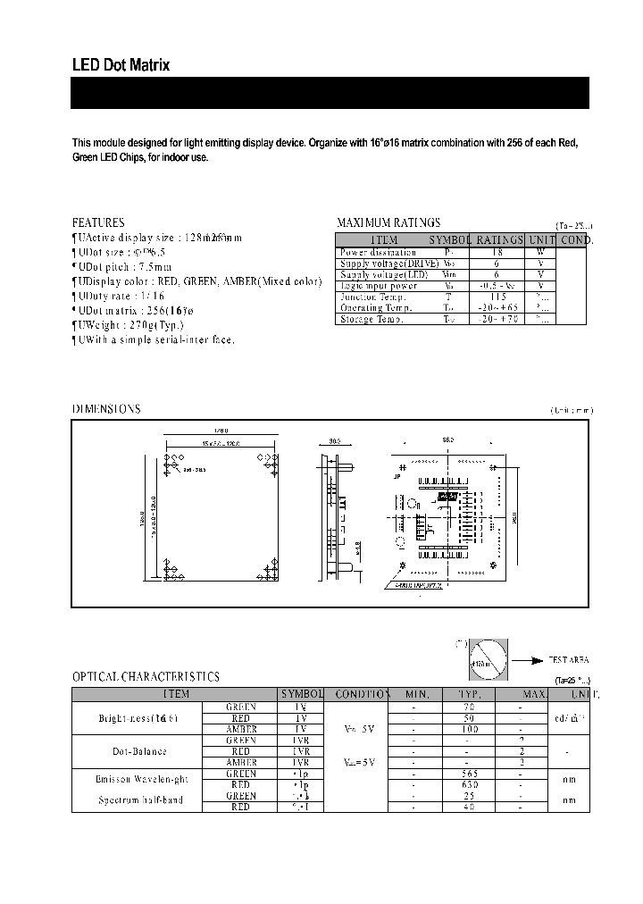 KLM-128MA-16A_806019.PDF Datasheet