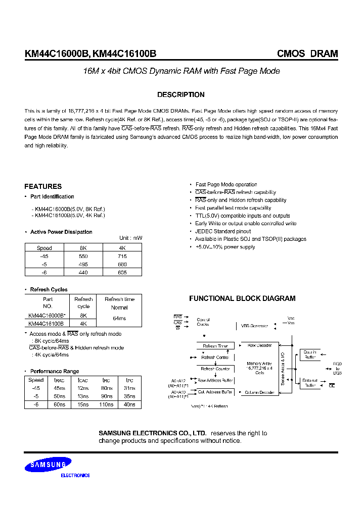 KM44C16000B_738862.PDF Datasheet
