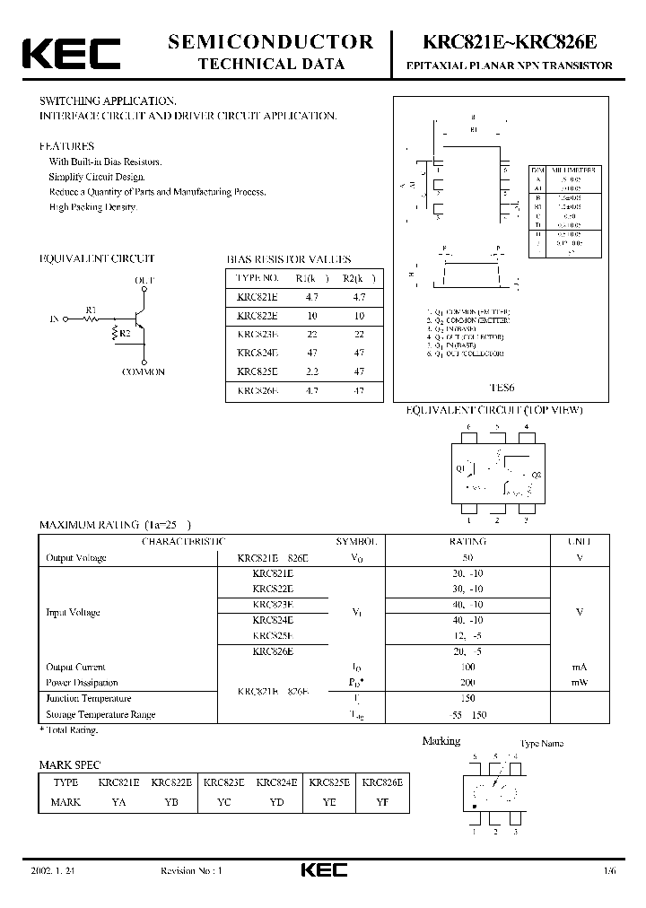 KRC826E_947191.PDF Datasheet
