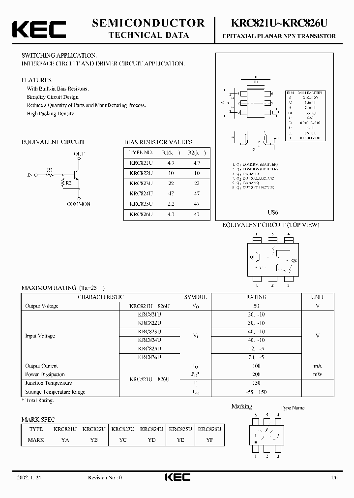 KRC826U_947192.PDF Datasheet