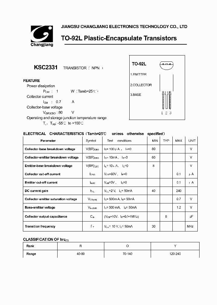 KSC2331_779380.PDF Datasheet