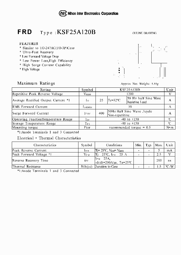 KSF25A120B_1008365.PDF Datasheet