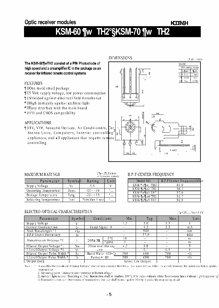 KSM-703TH2_1027683.PDF Datasheet