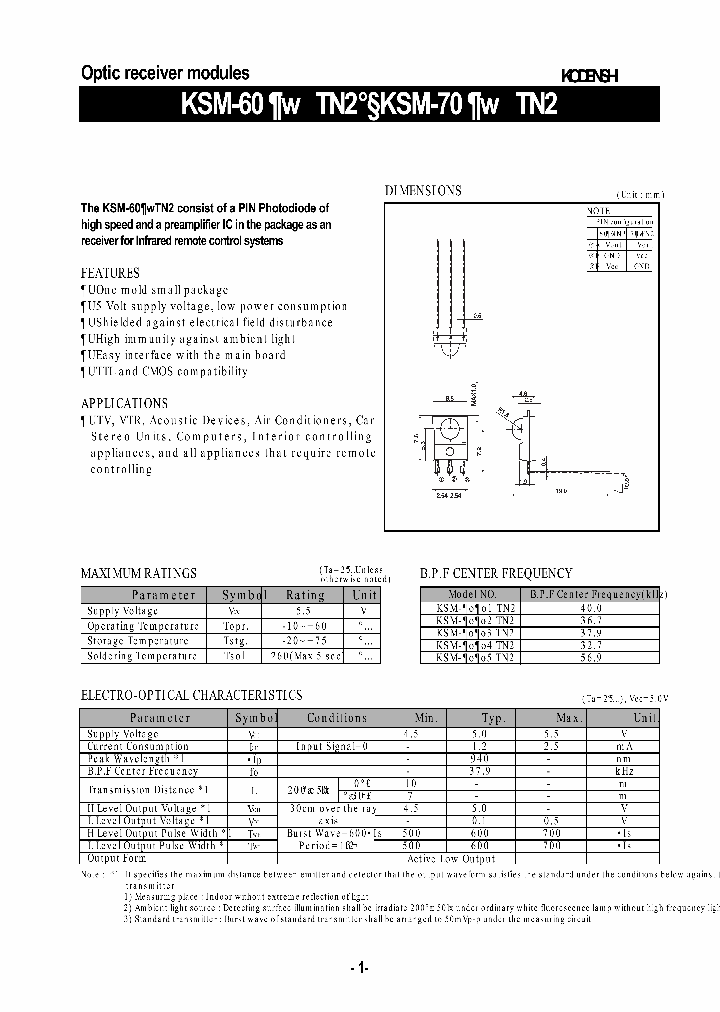 KSM-703TN2_1027685.PDF Datasheet