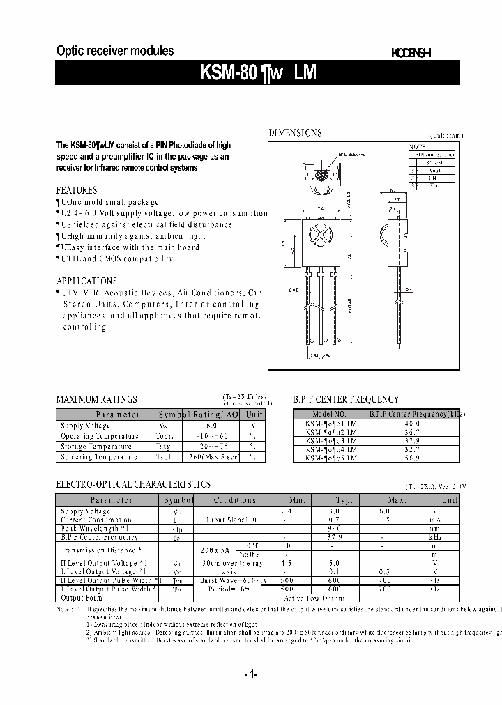 KSM-803LM_867272.PDF Datasheet