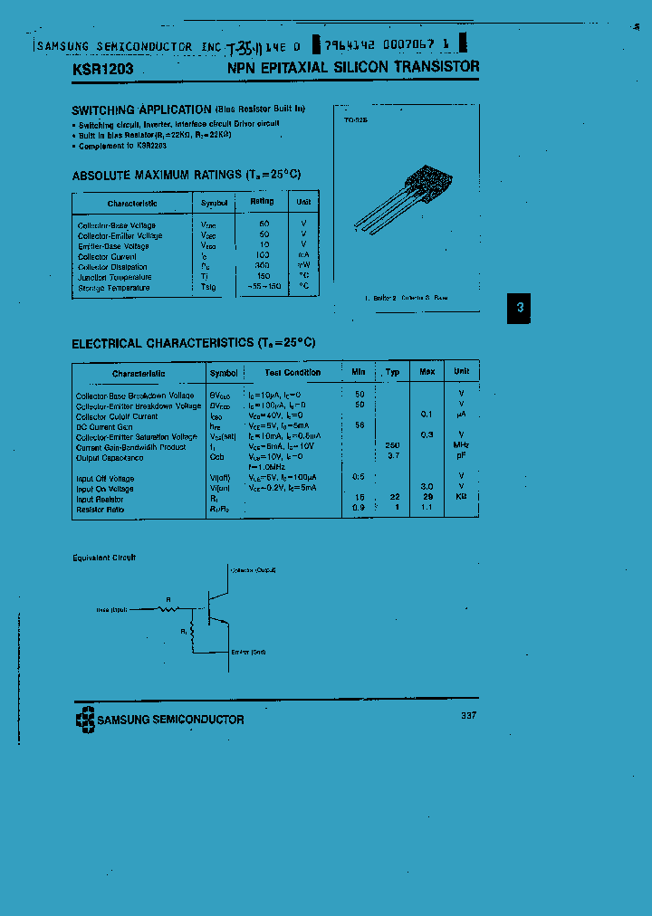 KSR1203_1009088.PDF Datasheet