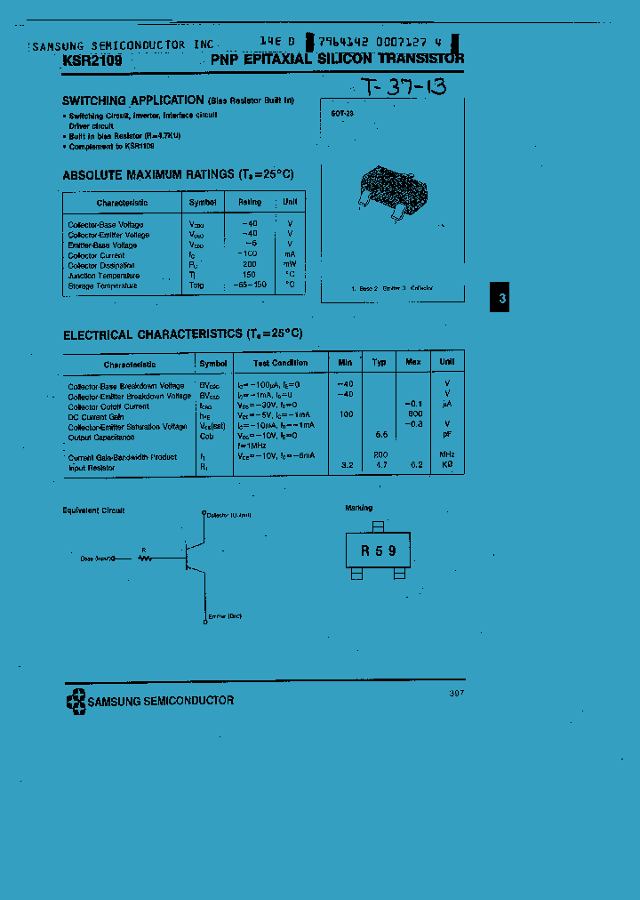KSR2109_719793.PDF Datasheet