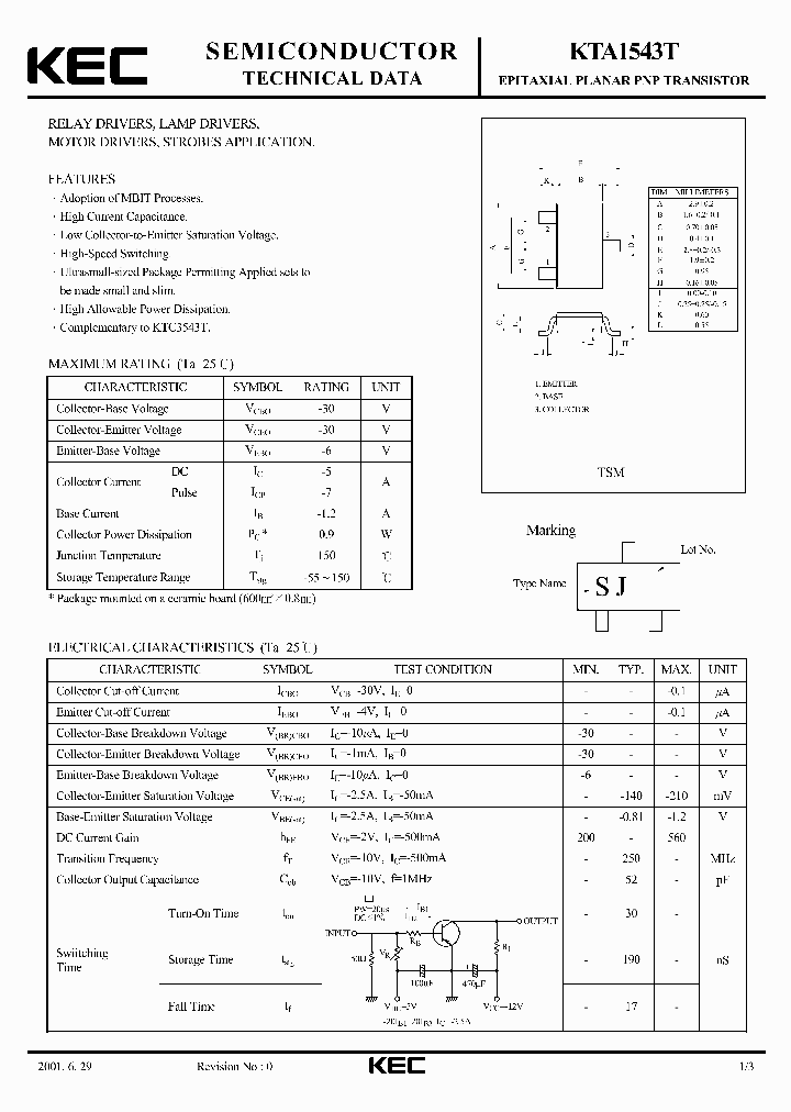 KTA1543T_712311.PDF Datasheet