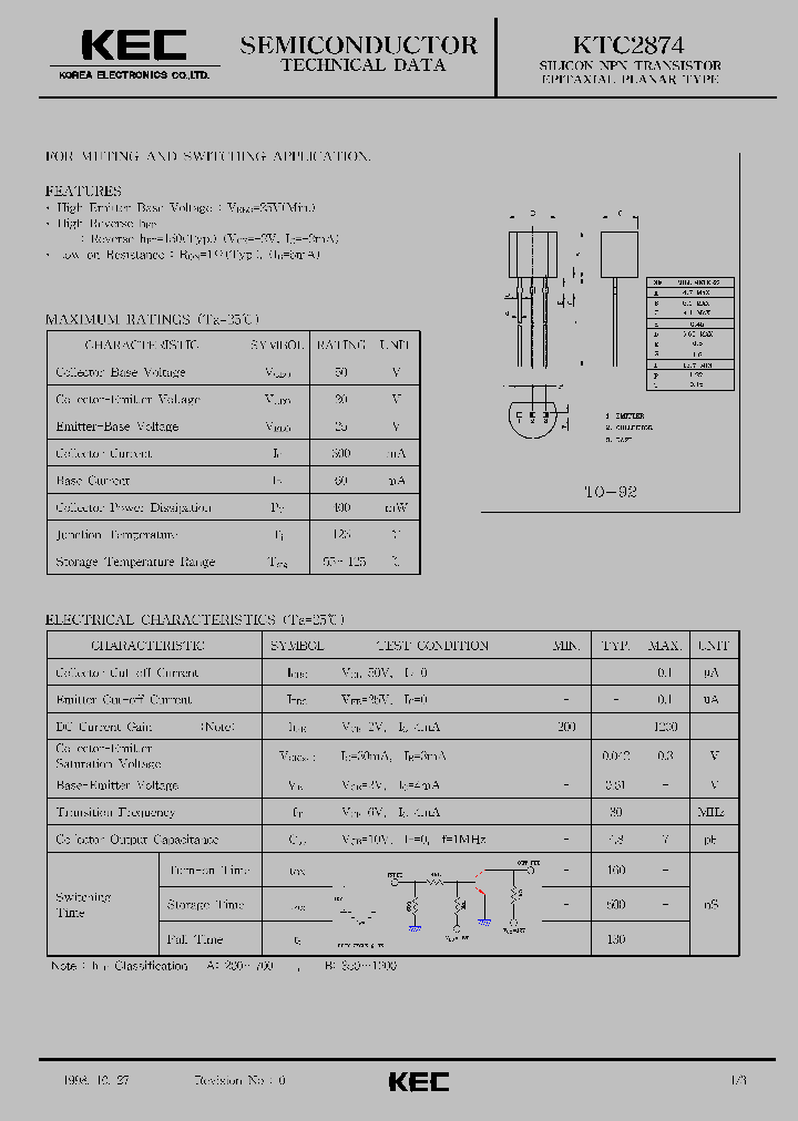 KTC2874_600441.PDF Datasheet