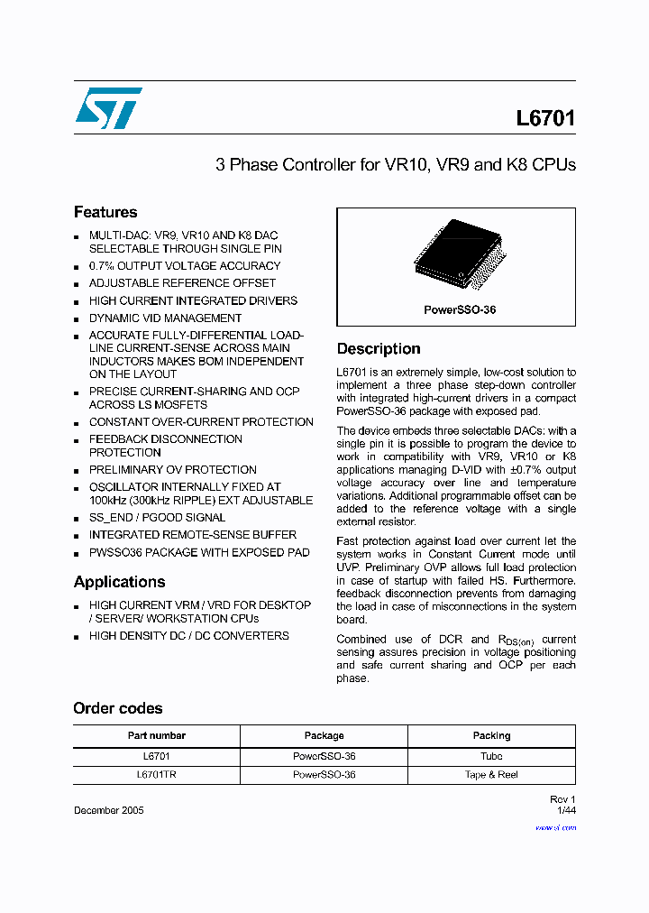 L6701TR_724599.PDF Datasheet