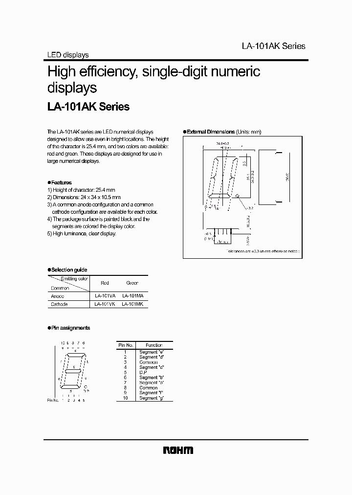LA-101AK_819625.PDF Datasheet