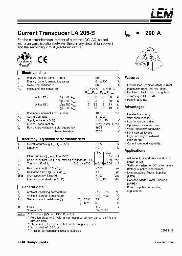 LA205-S02_700948.PDF Datasheet