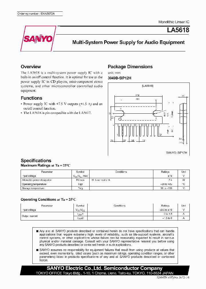 LA5618_1011389.PDF Datasheet