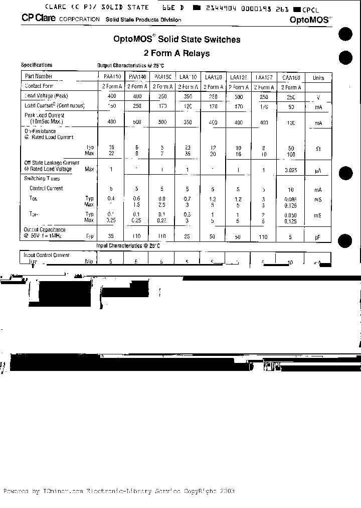 LAA125LE_910594.PDF Datasheet