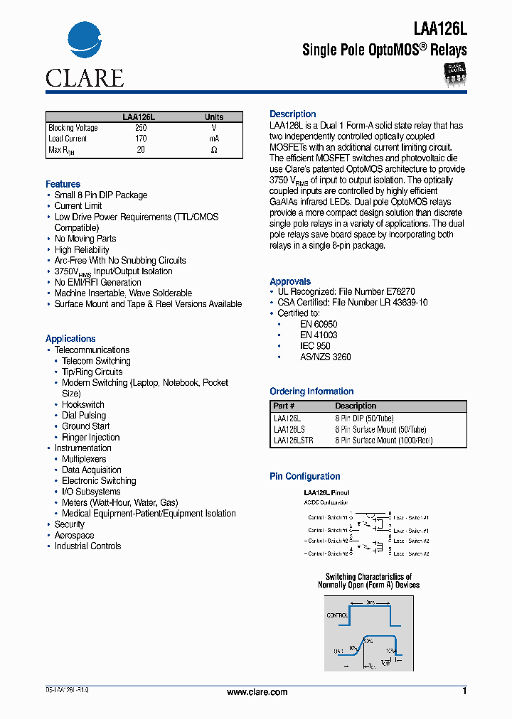 LAA126LSTR_634144.PDF Datasheet