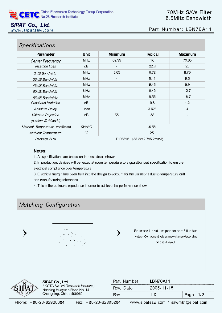 LBN70A11_669447.PDF Datasheet