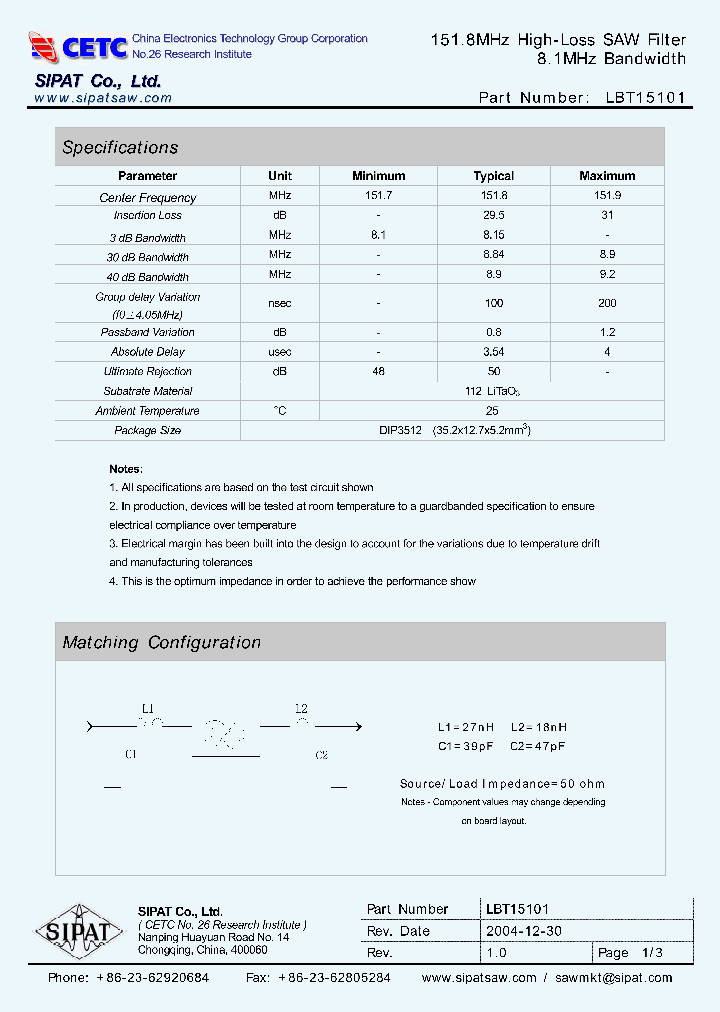 LBT15101_669402.PDF Datasheet