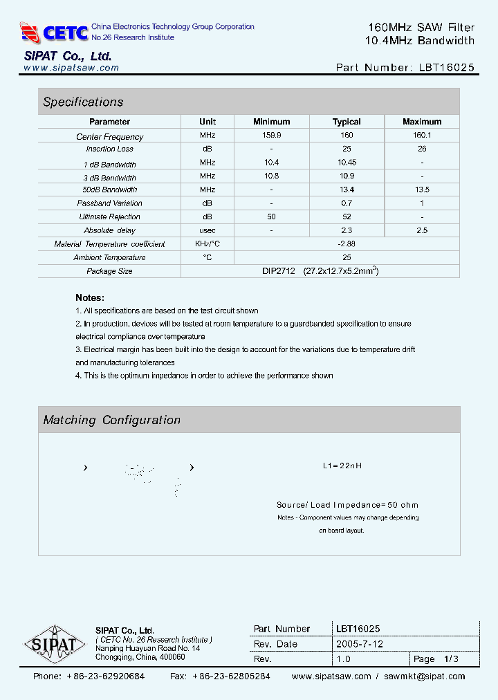 LBT16025_669396.PDF Datasheet