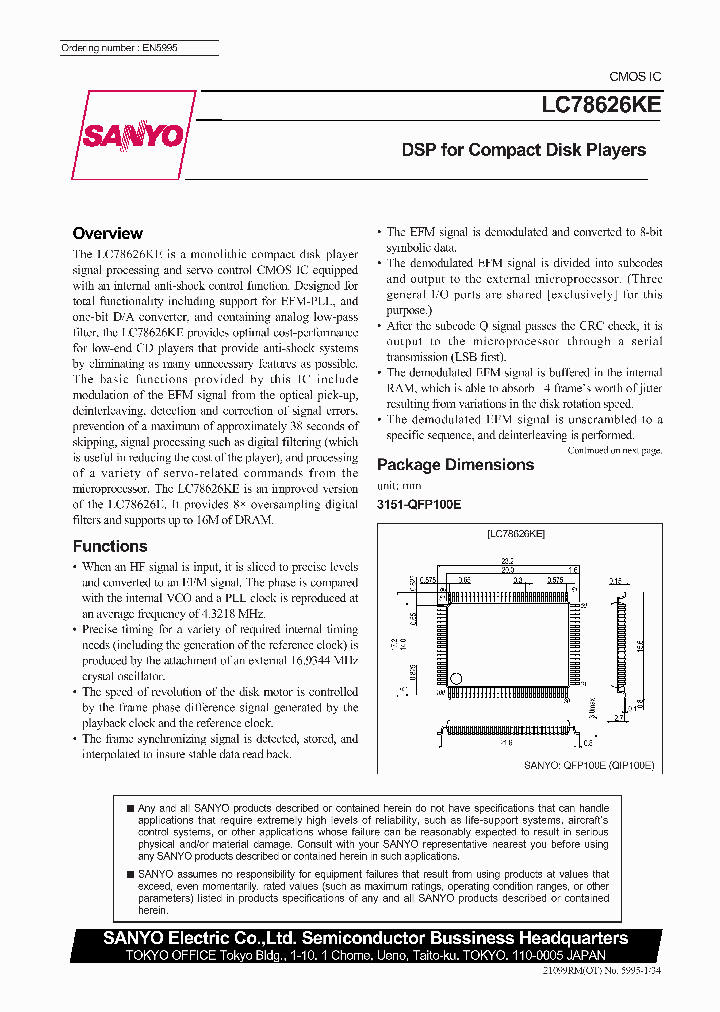 LC78626KE_909883.PDF Datasheet