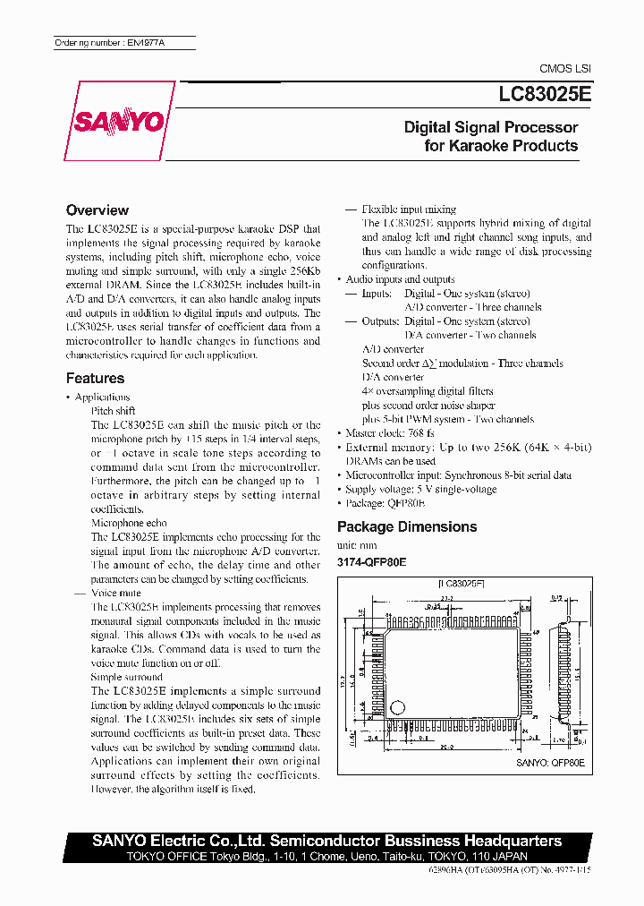 LC83025E_885853.PDF Datasheet
