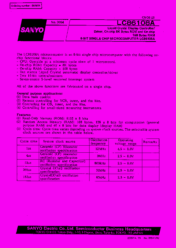 LC86108A_885627.PDF Datasheet