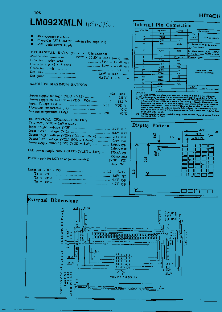 LM092XMLN_716343.PDF Datasheet