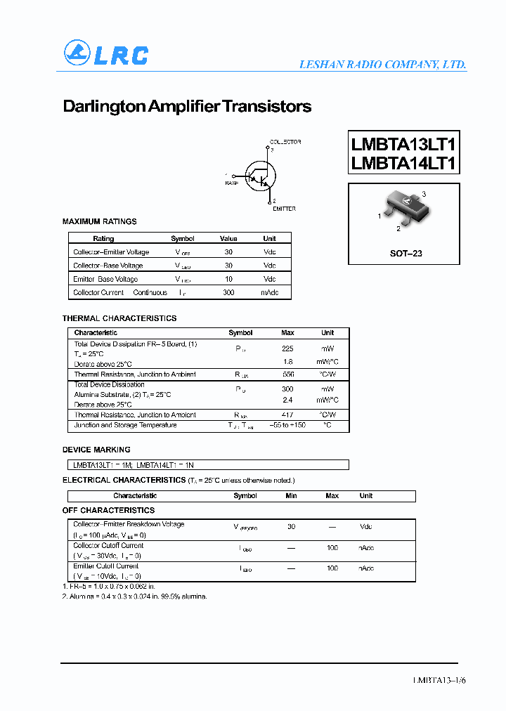 LMBTA13LT1_1016408.PDF Datasheet