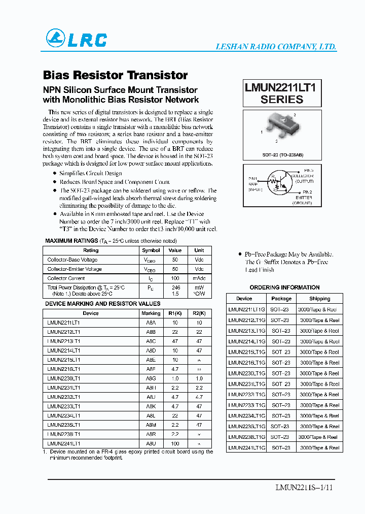 LMUN2234LT1_920627.PDF Datasheet