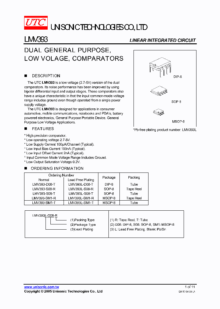 LMV393-D08-T_748898.PDF Datasheet