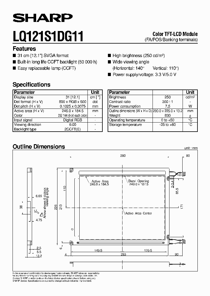LQ121S1DG11_942795.PDF Datasheet