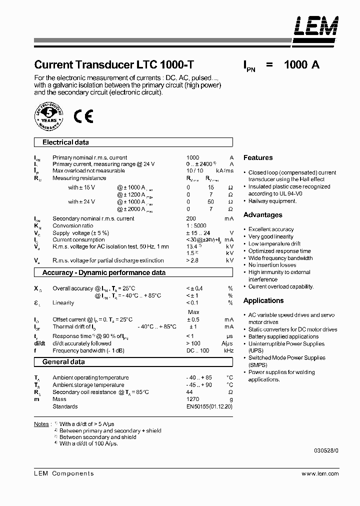 LTC1000-T_751630.PDF Datasheet