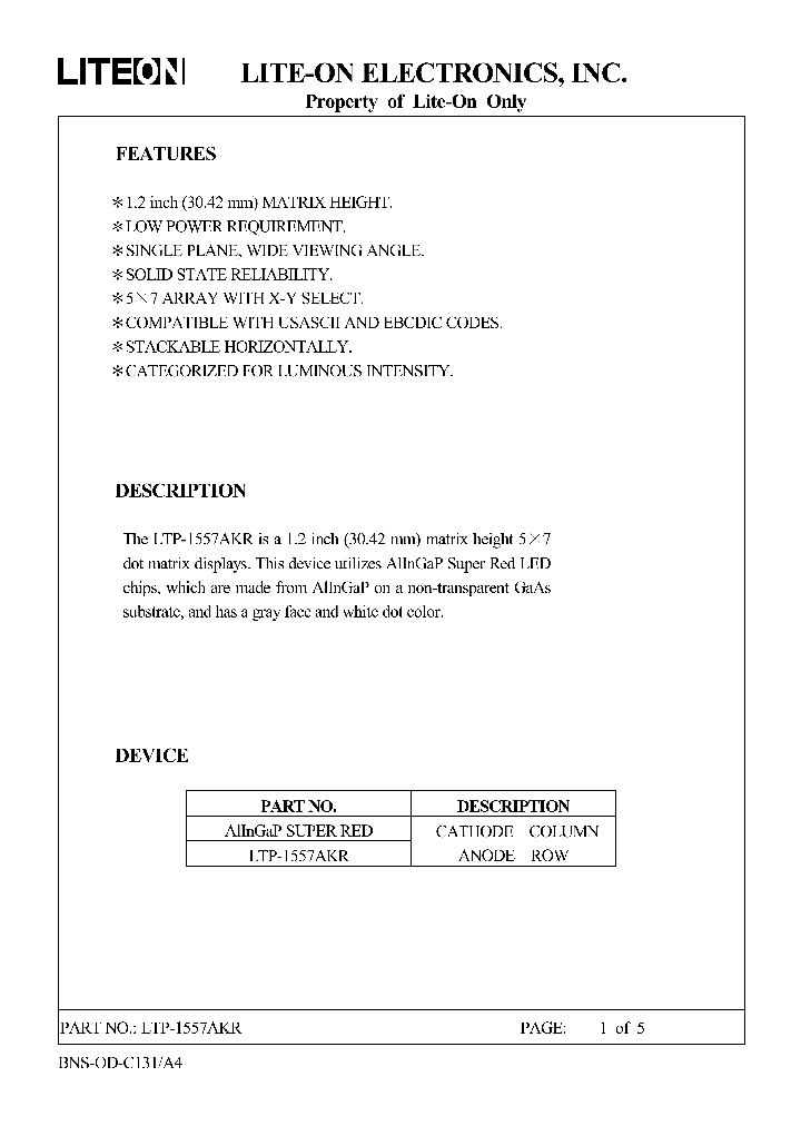 LTP-1557AKR_666183.PDF Datasheet